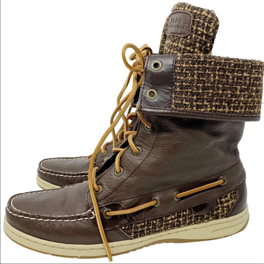 Ladyfish leather boots Tweed Tops
